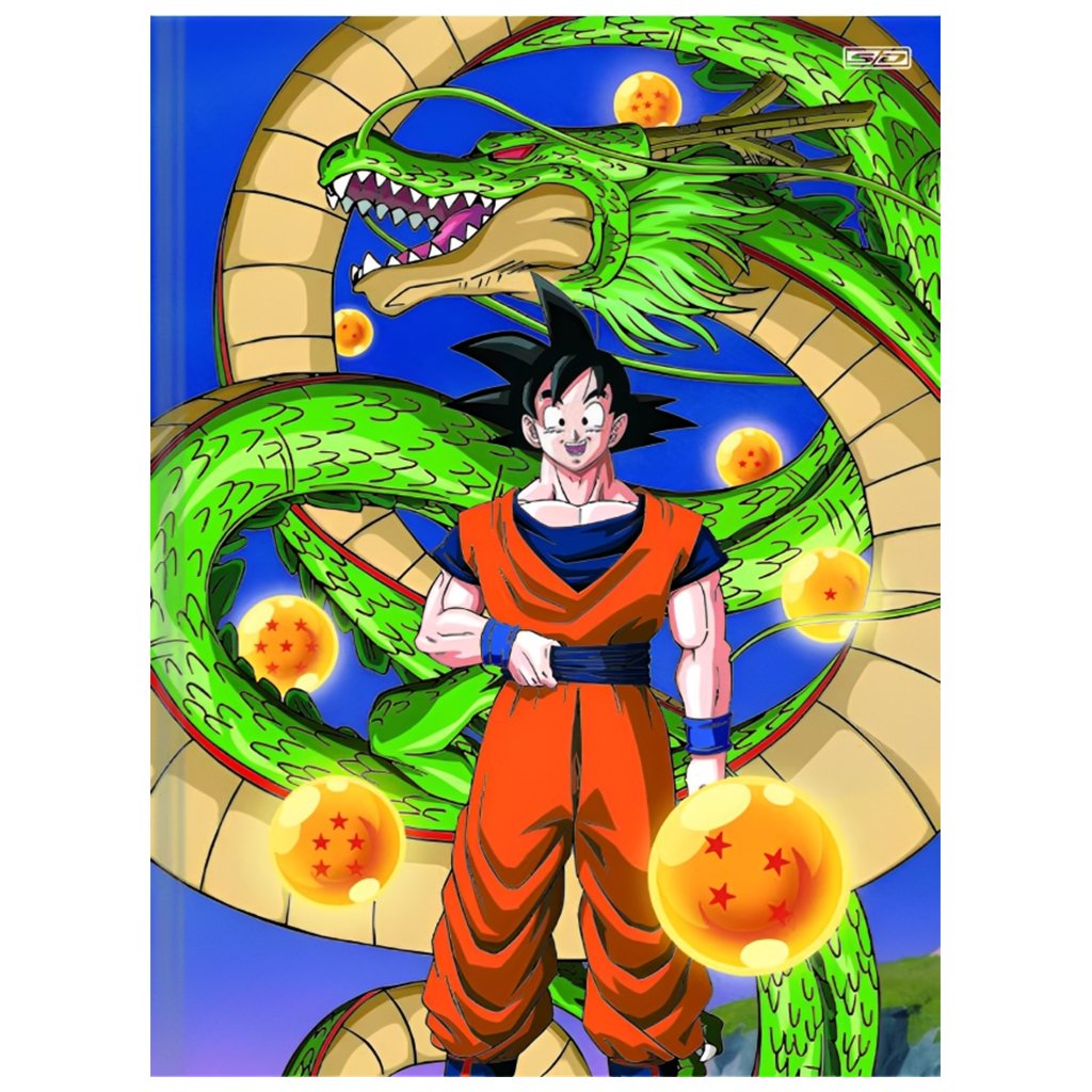 Caderno Brochura 1/4 São Domingos Dragon Ball Z Com 80 Folhas