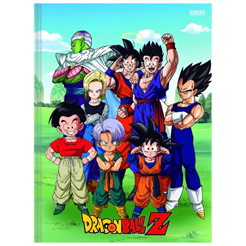 Caderno Brochura 1/4 São Domingos Dragon Ball Z Com 80 Folhas
