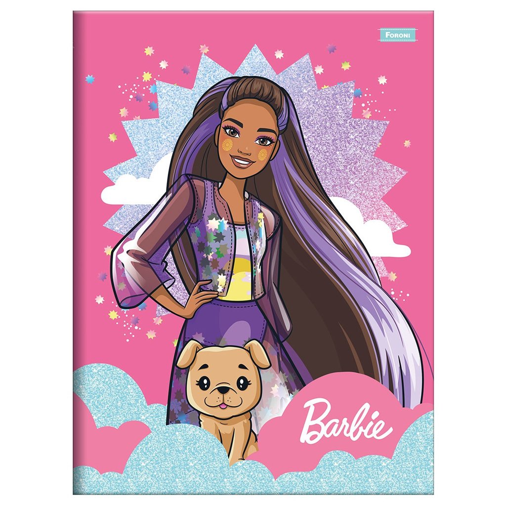 Caderno Brochura Universitário Foroni Barbie Dreamtopia C/80Fls