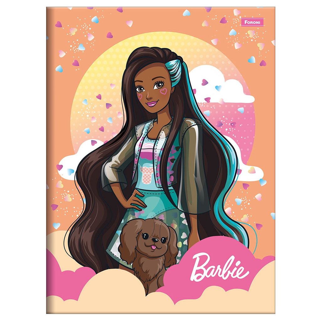 Caderno Brochura Universitário Foroni Barbie Dreamtopia C/80Fls