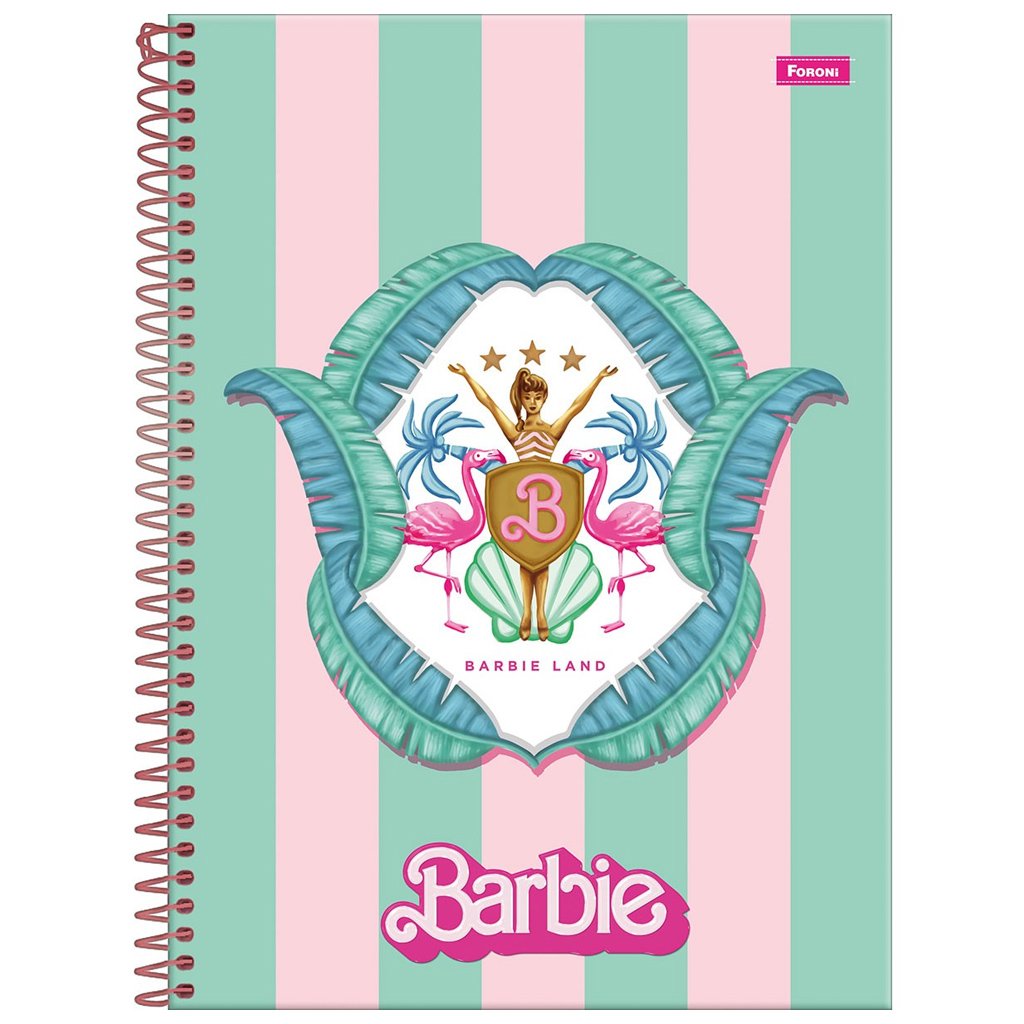 Caderno Espiral Universitário Foroni Barbie The Movie 1M C/80Fls