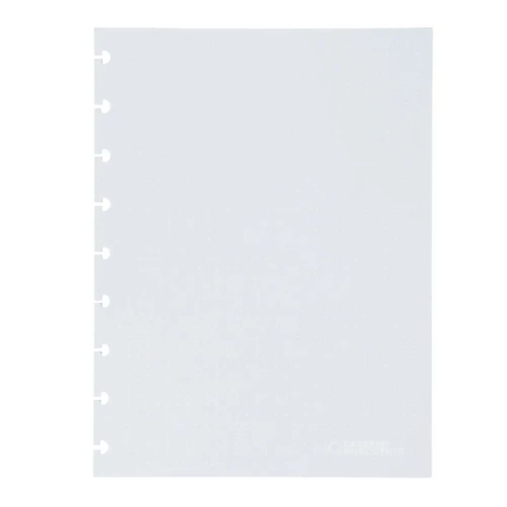 refil linhas brancas pontilhado caderno inteligente medio 90gm com 50 folhas 1