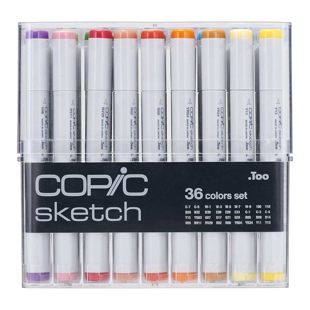 Marcador Copic Sketch - Estojo Com 36 Cores