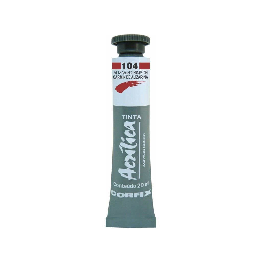 tinta acrilica corfix 20ml 104 alizarin crimson